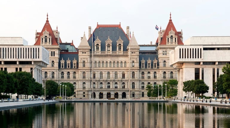 The New York  State Capitol in Albany.