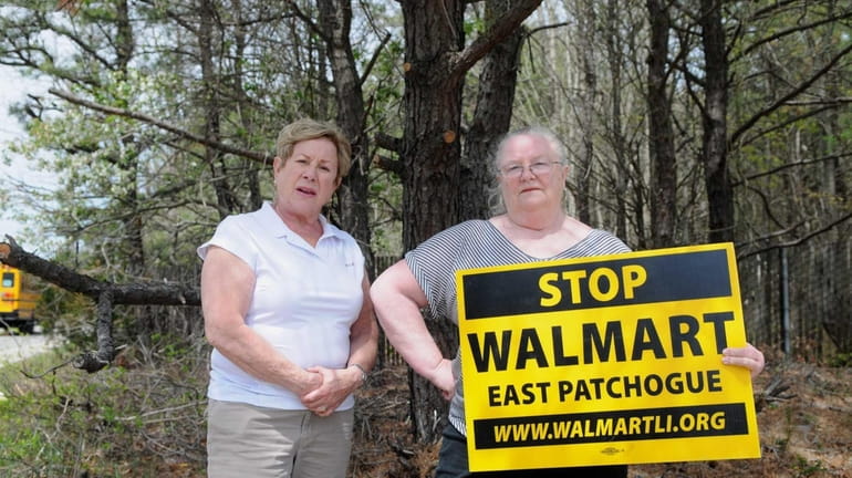Jean Hardy, of North Patchogue, left, and MaryAnn Johnston, of...