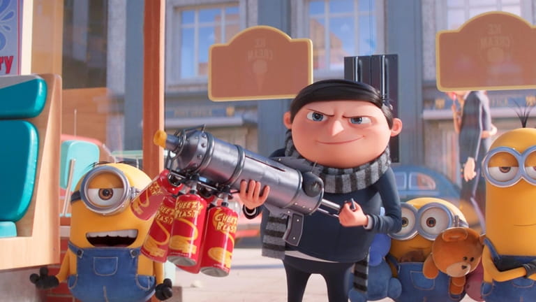 Gru (Steve Carell) with his minions in Illumination’s "Minions: The...