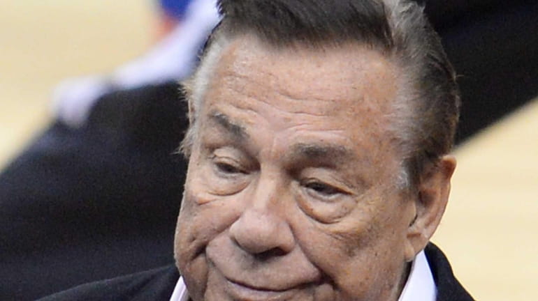 Los Angeles Clippers owner Donald Sterling attends the NBA playoff...