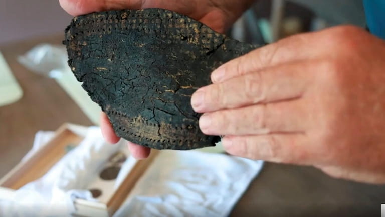 An American boot sole was among artifacts found during a September...