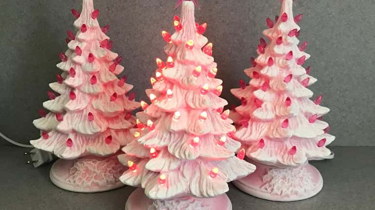 Ceramic trees aren't just for Christmas. Valentine's Day trees, like...