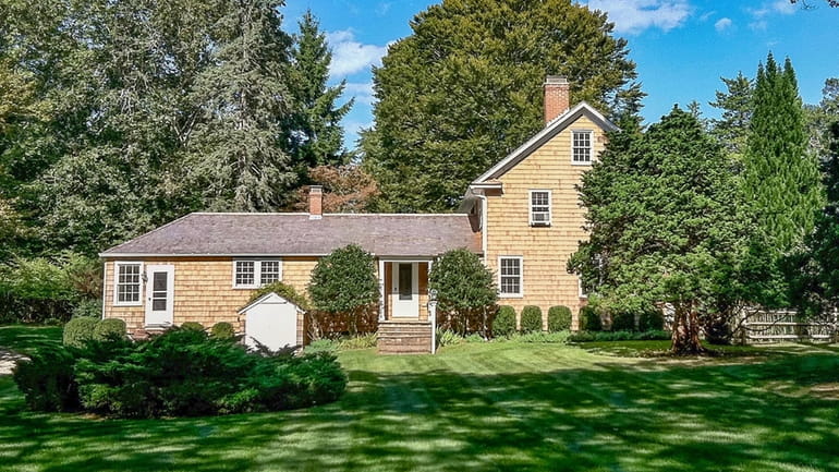 The five-bedroom, five-bathroom restored farmhouse has a pool and comes...