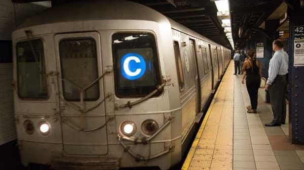 A C train at 42nd Street in New York is...