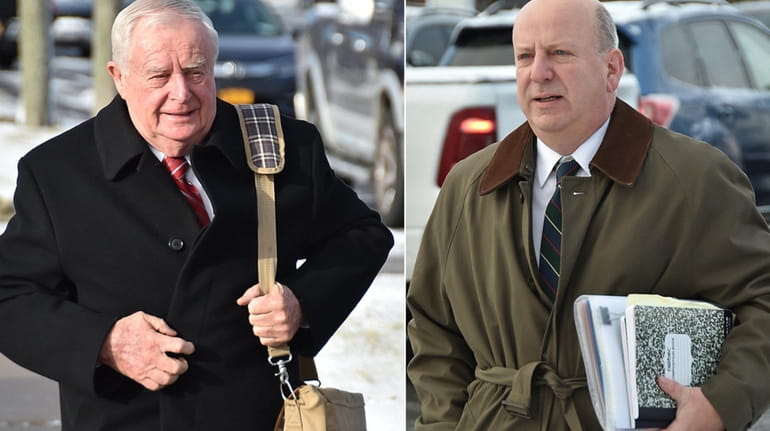 Ex-Suffolk County District Attorney Thomas Spota, left, and former top aide,...