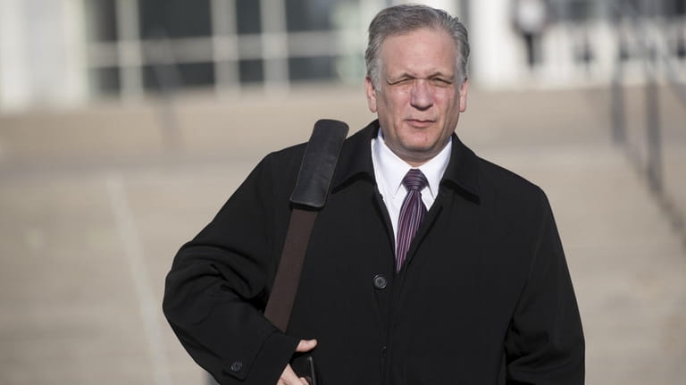 Former Nassau County Executive Edward Mangano leaves federal court in Central...
