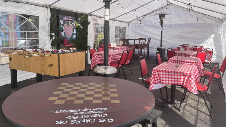 Prince Umberto's in Franklin Square set up a tent with...