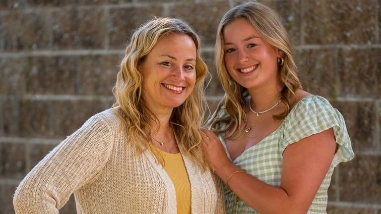 Lily Finucane, right, with her mother Jennifer Finucane. 