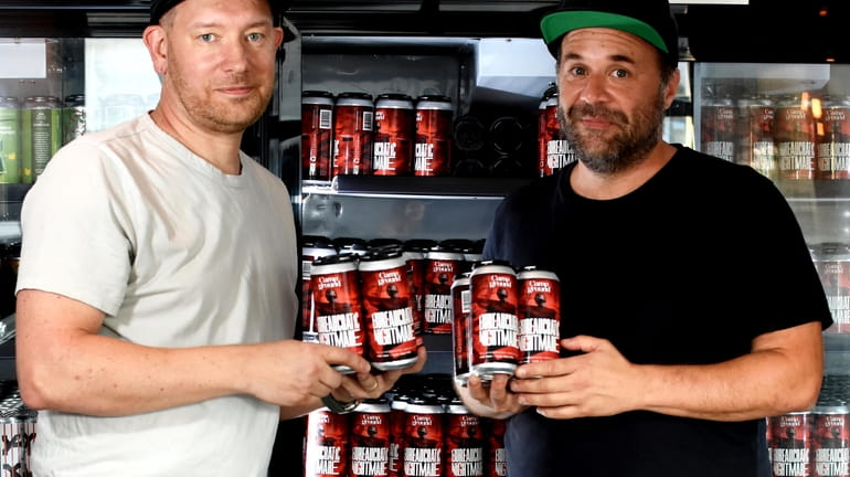 Campground Craft Beer Market co-owners Emil Lanne and Peter Johnson show...