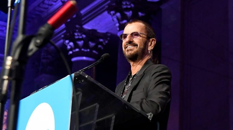 Ringo Starr speaks at the 14th annual UNICEF Snowflake Ball...