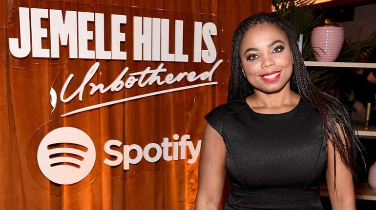 Jemele Hill attends her "Spotify - Jemele Hill is Unbothered"...