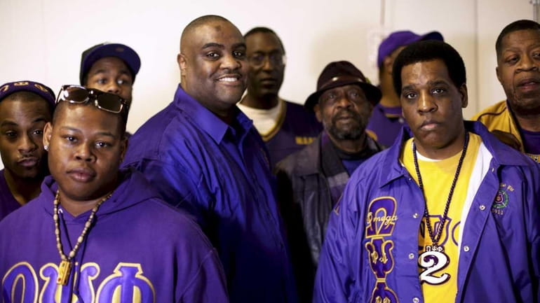 The Chi Rho chapter of Omega Psi Phi fraternity who...