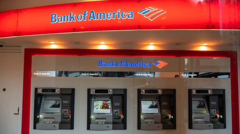ATMs at a Bank of America branch. A report from...