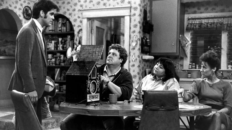 Pictured in this scene from a 1988 "Roseanne" episode, from...