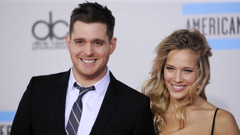 Michael Buble and Luisana Lopilato at the 38th American Music...