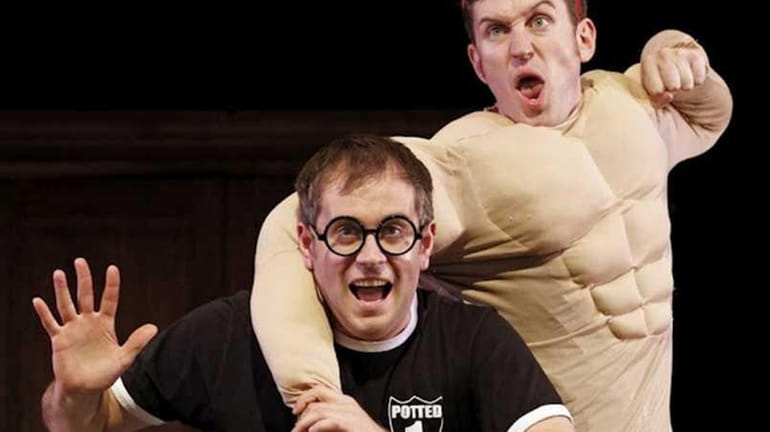 Scenes from Potted Potter starring Daniel Clarkson and Jefferson Turner....