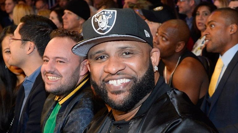 CC Sabathia sits in the audience during Kovalev vs. Ward...