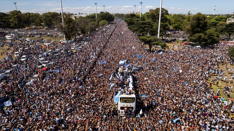 The Argentine soccer team that won the World Cup title...