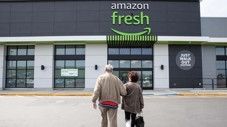 The Amazon Fresh store under construction in Oceanside.