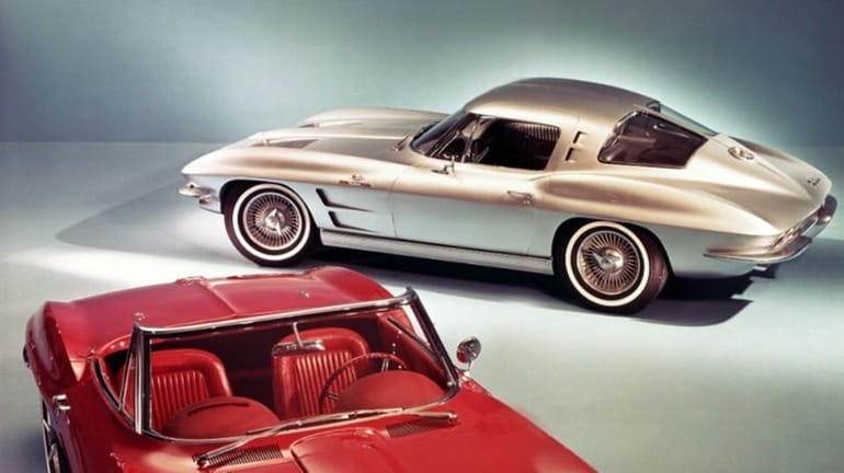 A pair of 1967 Chevrolet Corvette Sting Rays are displayed.