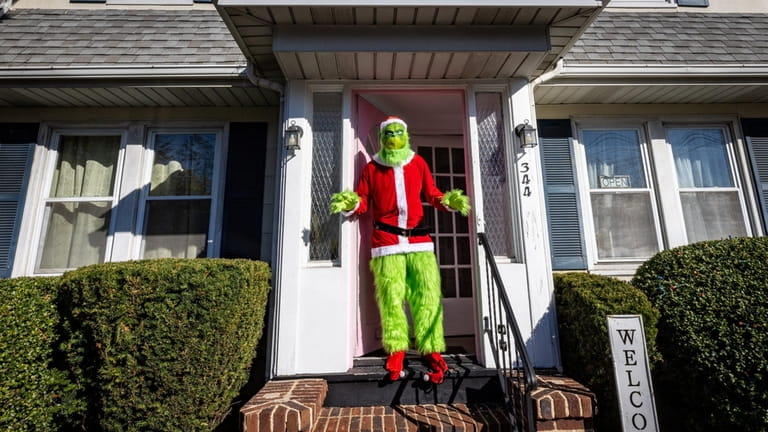 The Grinch at the front door of the Content House...