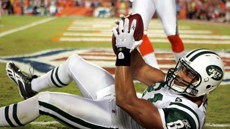 Tight end Dustin Keller #81 of the New York Jets...