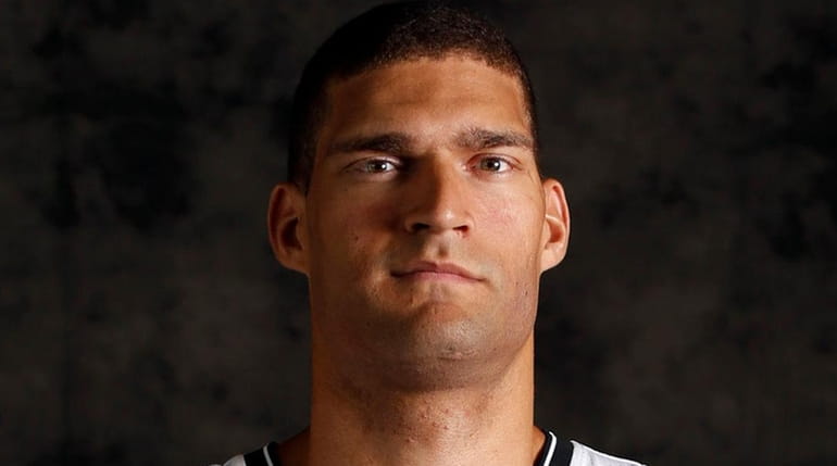 Brooklyn Nets center Brook Lopez during media day at the...