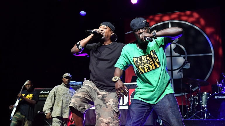 Chuck D and Flavor Flav of the band Public Enemy...