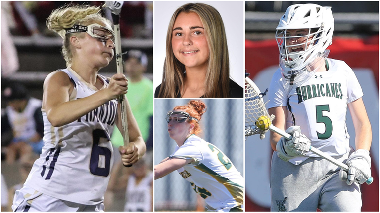 Clockwise, from left: Aubrie Eisfeld of Bayport-Blue Point, Sophia Conti...