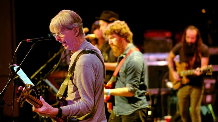 Phil Lesh and Grahame Lesh perform onstage at Headcount &...