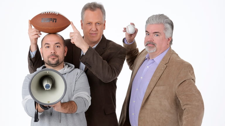 ESPN New York Radio's "The Michael Kay Show," featuring, from left, Peter...