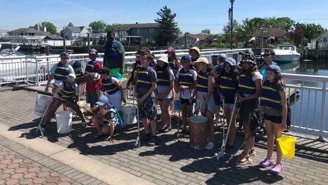 Fifth-graders from St. Mary’s Elementary School in Manhasset set out...
