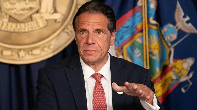 Gov. Andrew M. Cuomo is seen on Aug. 2, 2021. 