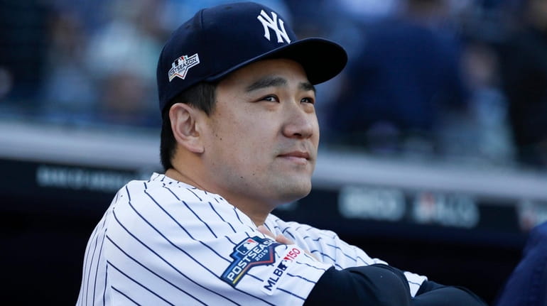 Yankees starting pitcher Masahiro Tanaka before Game 3 of the...