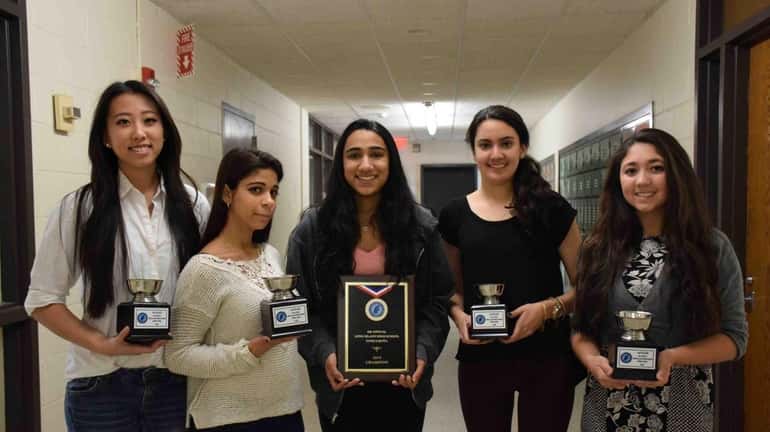 A five-student team from Bethpage High School took first place...