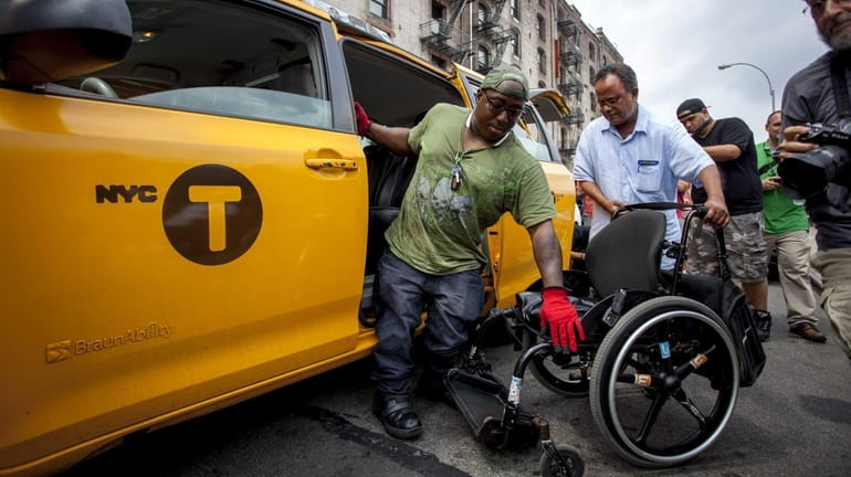 Dustin Jones of Bronx, 27, a disability advocate who sits...