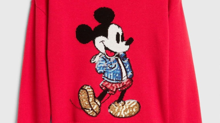 GapKids' Disney Mickey Mouse sequin sweater, part of the brand's...