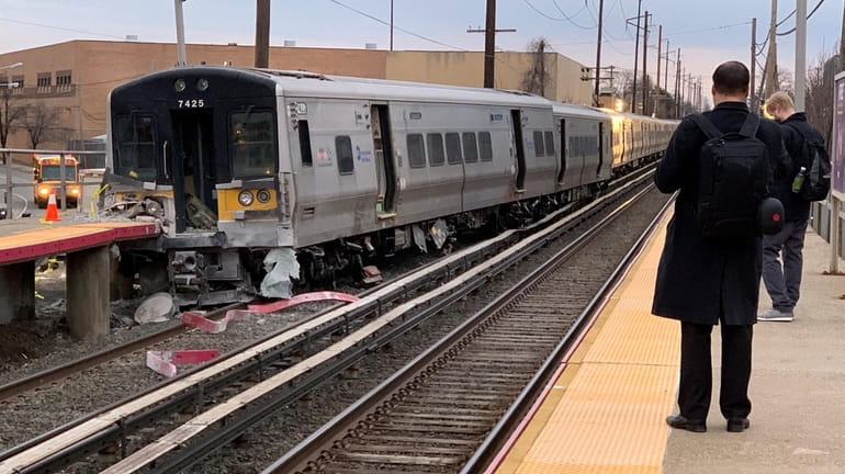 A view last week of the westbound LIRR train that...