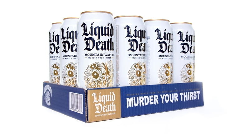 Despite their Goth looks, cans of Liquid Death are filled...