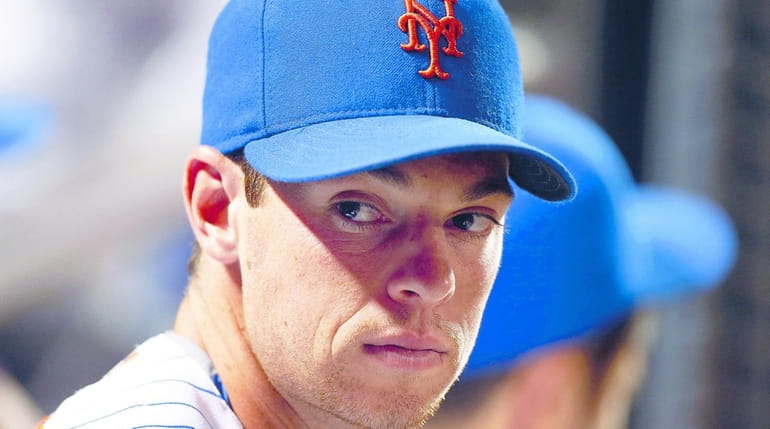 Steven Matz #32 of the New York Mets looks on...