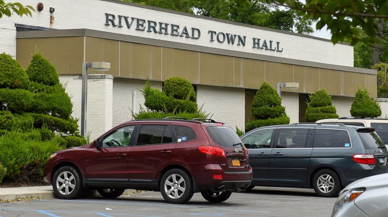 A view of Riverhead Town Hall at 200 Howell Ave. in...