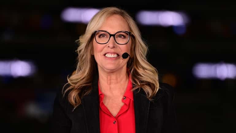ESPN's Linda Cohn during game one of the 2022 Stanley...