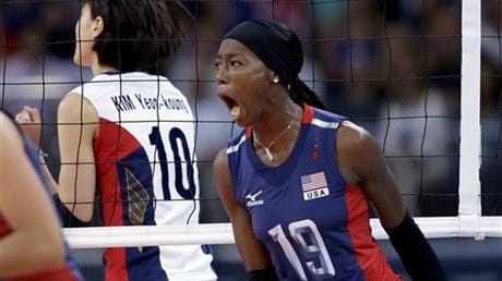 Desiree Hooker is a member of the U.S. Olympic volleyball...