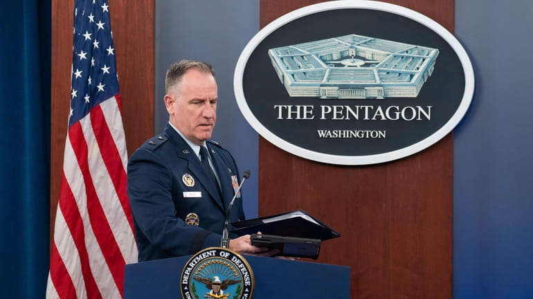 Pentagon spokesman U.S. Air Force Brig. Gen. Patrick Ryder arrives...