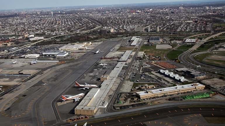 John F. Kennedy Airport in Queens is seen in this...