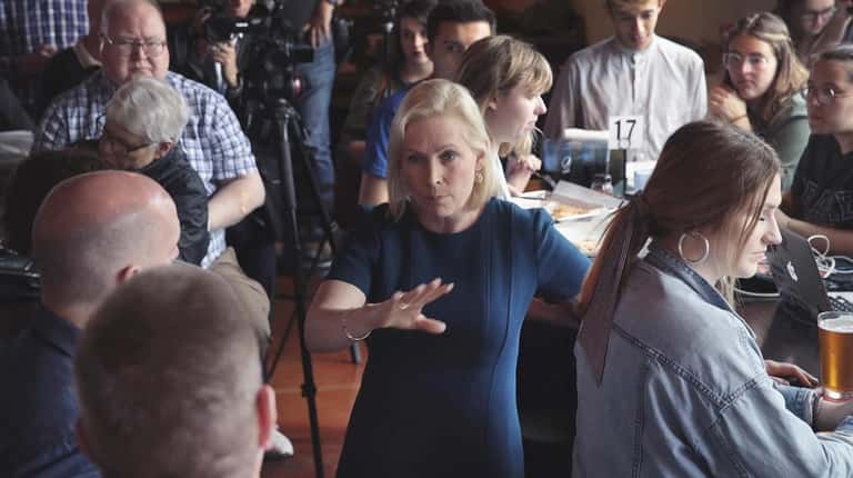 Gillibrand in Des Moines on Wednesday.