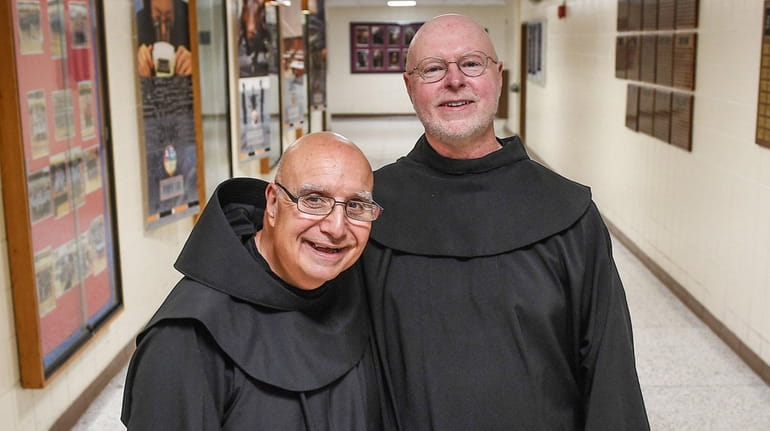 Brother David Migliorino, left, will replace Brother Gary Cregan as principal...