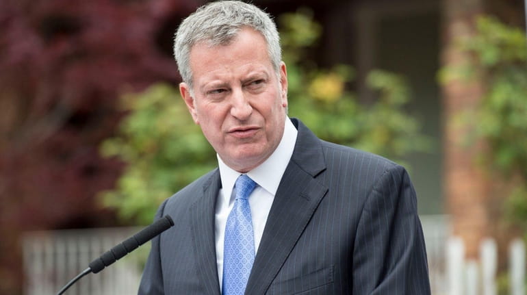 Mayor Bill de Blasio reported two official trips in 2015...