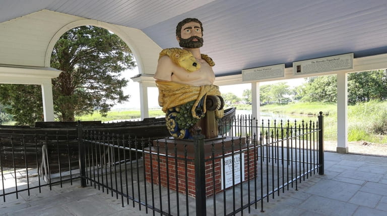 The Hercules statue in Stony Brook Village.