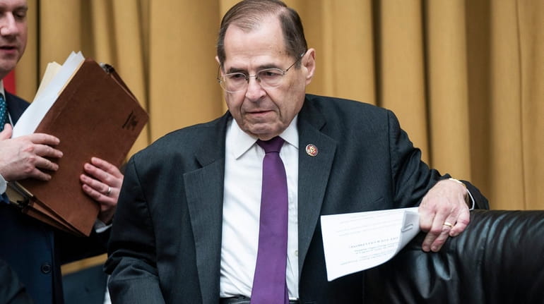 House Judiciary Chairman Jerry Nadler at a committee hearing Monday.